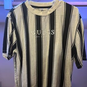 GUESS Striped T-Shirt Size Large